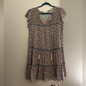 Vestiqueblue and pink dress